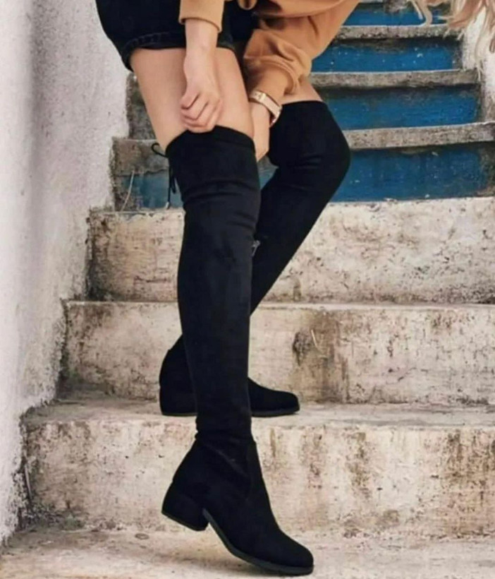 بوت جورابی بلند زنانه سوییت و چرم 37 تا 40 _ کد 75