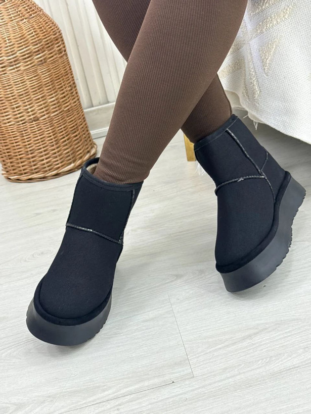 نیمبوت آگ زنانه داخل تمام خز مدل UUG دوختی سایز 37 تا 40_ کد 134