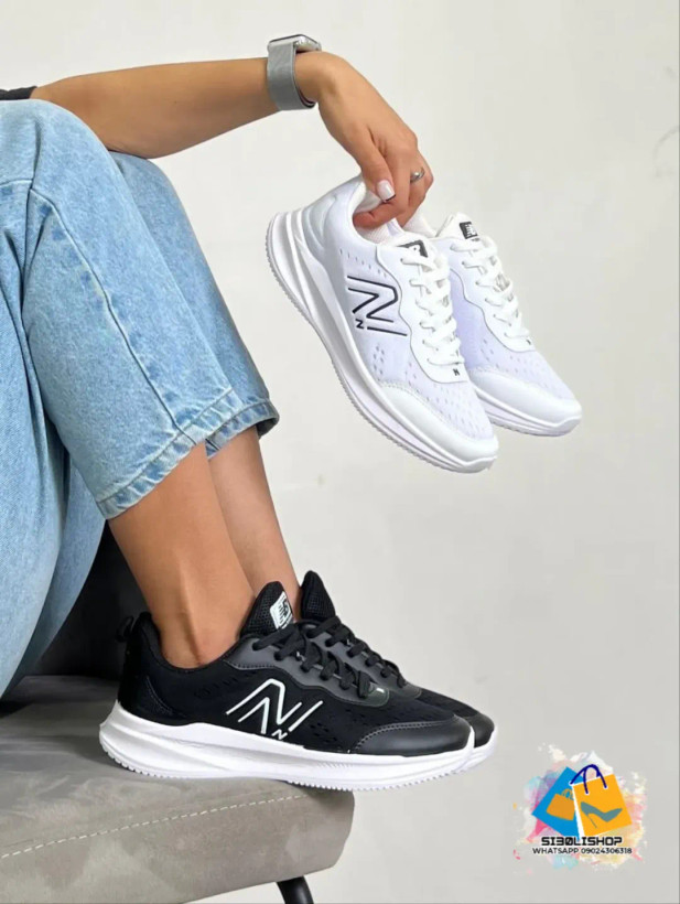 کتونی Newbalance زنانه مشکی و سفید سایز ۳۷ تا ۴۰ _ کد 144