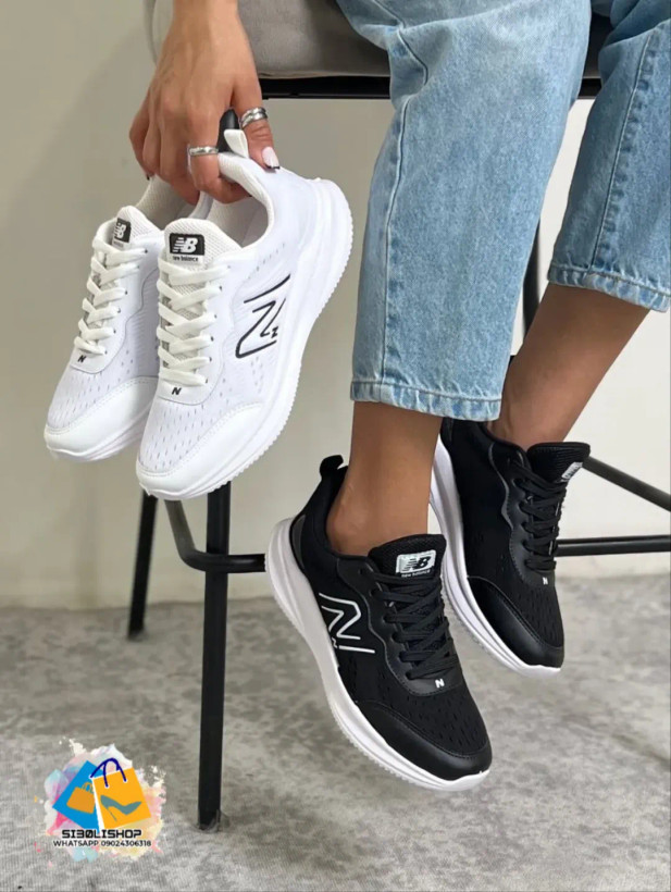 کتونی Newbalance زنانه مشکی و سفید سایز ۳۷ تا ۴۰ _ کد 144
