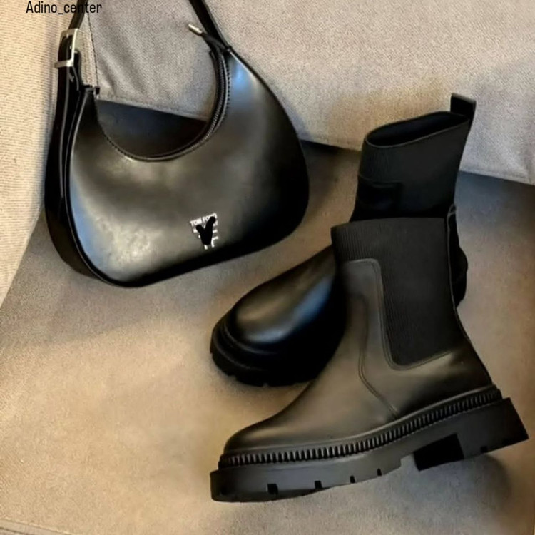 نیمبوت زنانه دورکش کبریتی کش کوتاه _ کد 136