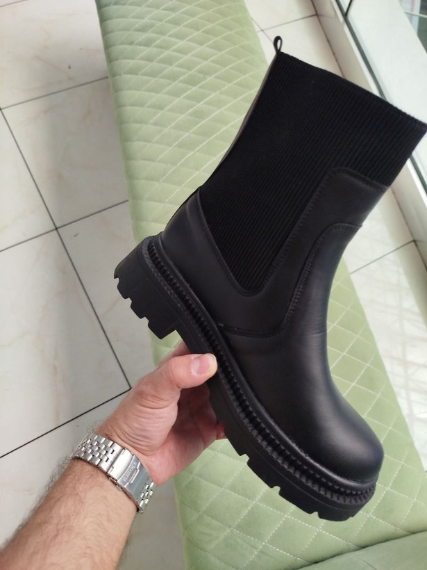 نیمبوت زنانه دورکش کبریتی کش کوتاه _ کد 136